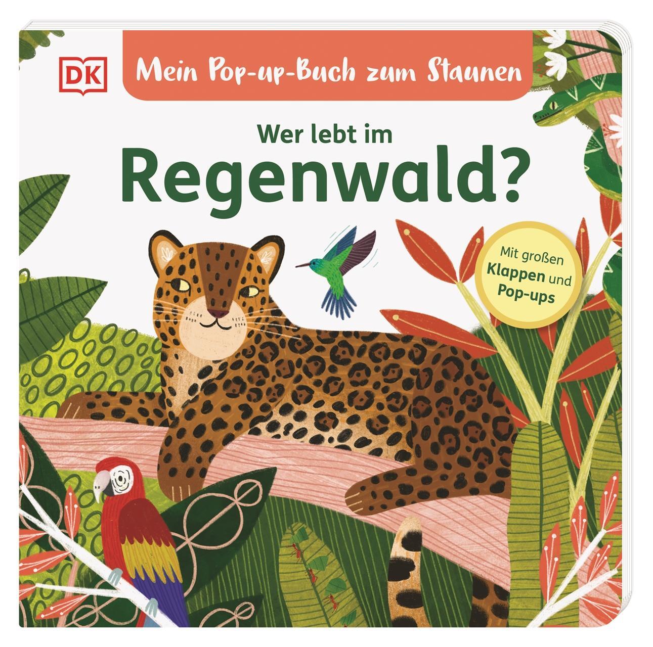 Cover: 9783831046638 | Mein Pop-up-Buch zum Staunen. Wer lebt im Regenwald? | Sandra Grimm