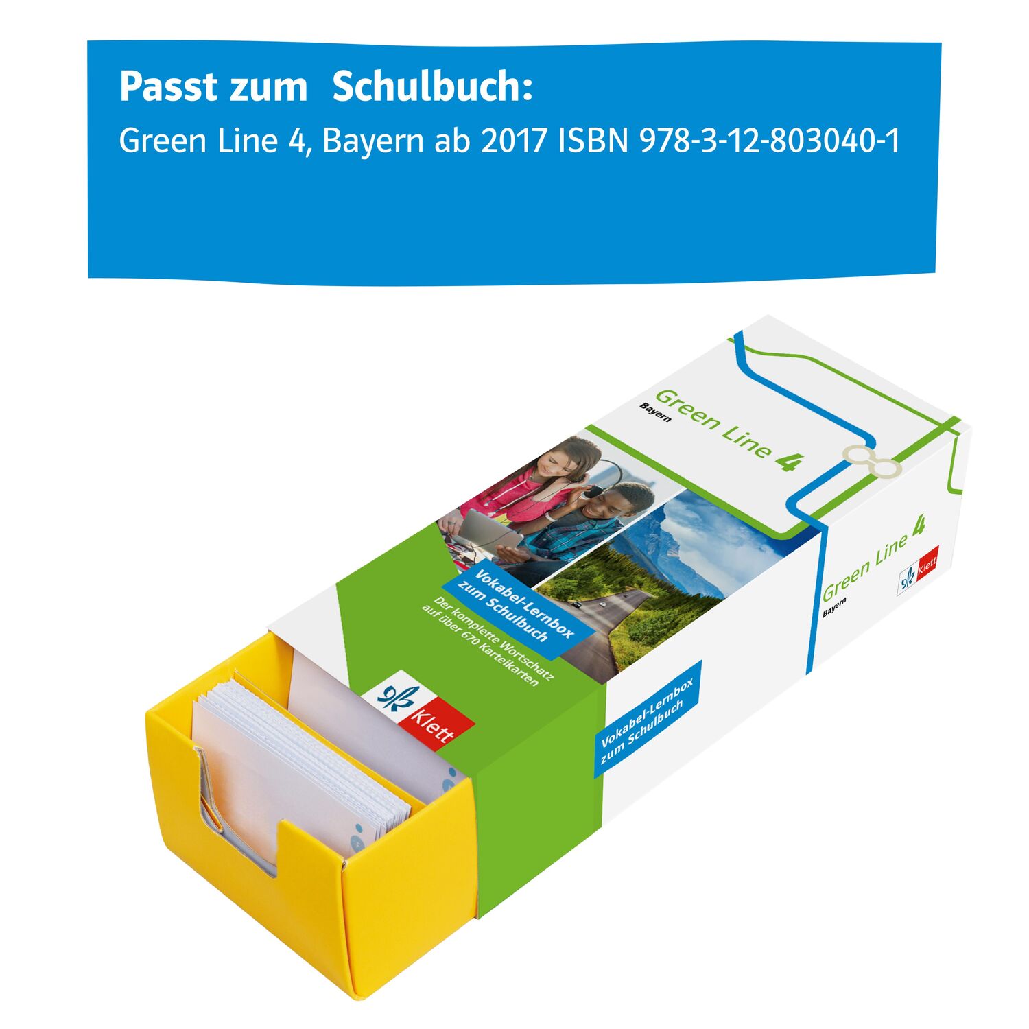 Bild: 9783129240571 | Klett Green Line 4 Bayern Klasse 8 Vokabel-Lernbox zum Schulbuch