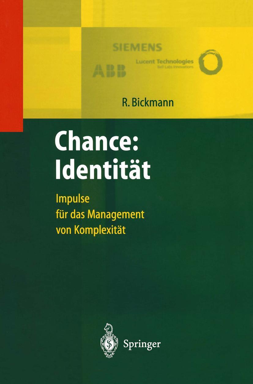 Cover: 9783540634881 | Chance: Identität | Impulse für das Management von Komplexität | Buch