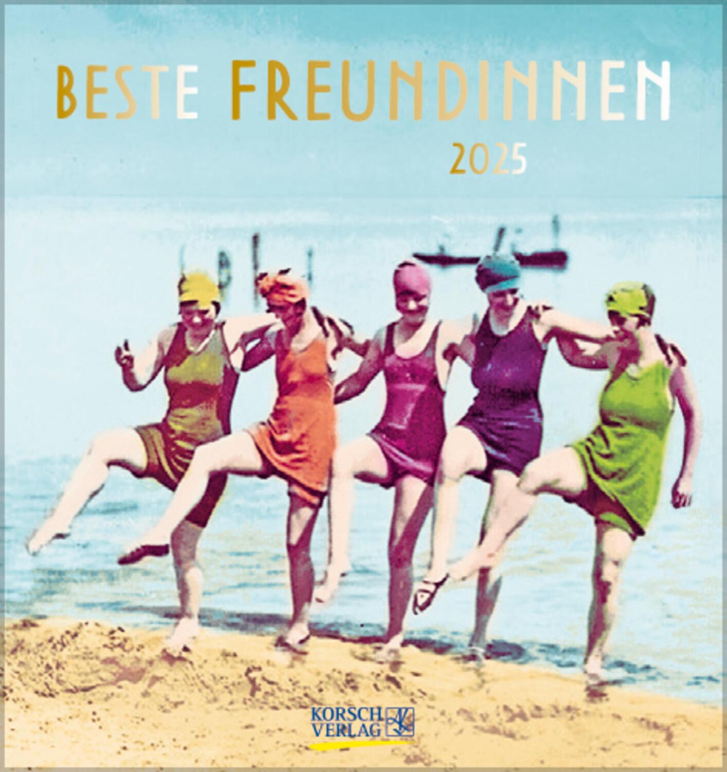 Cover: 9783731879879 | Beste Freundinnen 2025 | aufstellbarer Postkartenkalender | Korsch