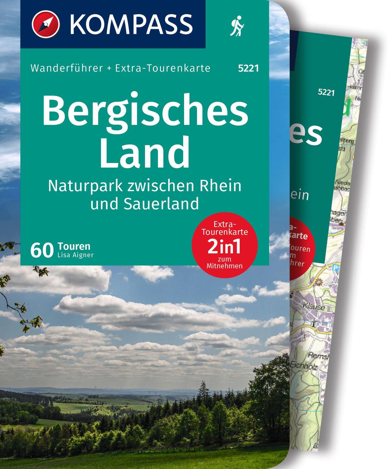 Cover: 9783991217275 | KOMPASS Wanderführer Bergisches Land, Naturpark zwischen Rhein und...