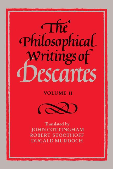 Cover: 9780521288088 | The Philosophical Writings of Descartes | Volume 2 | Rene Descartes