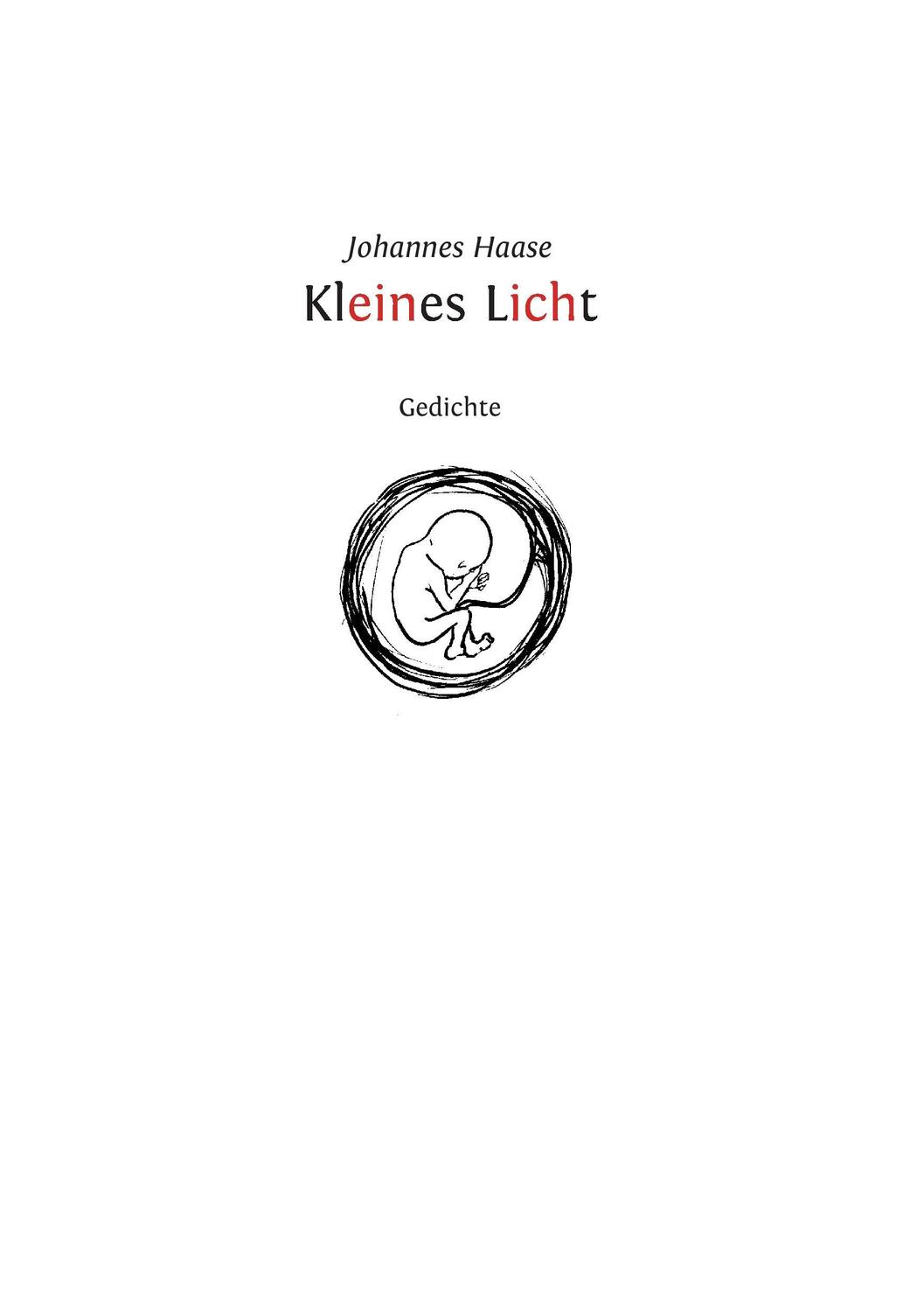 Cover: 9783744869584 | Kleines Licht | Gedichte | Johannes Haase | Taschenbuch | Paperback
