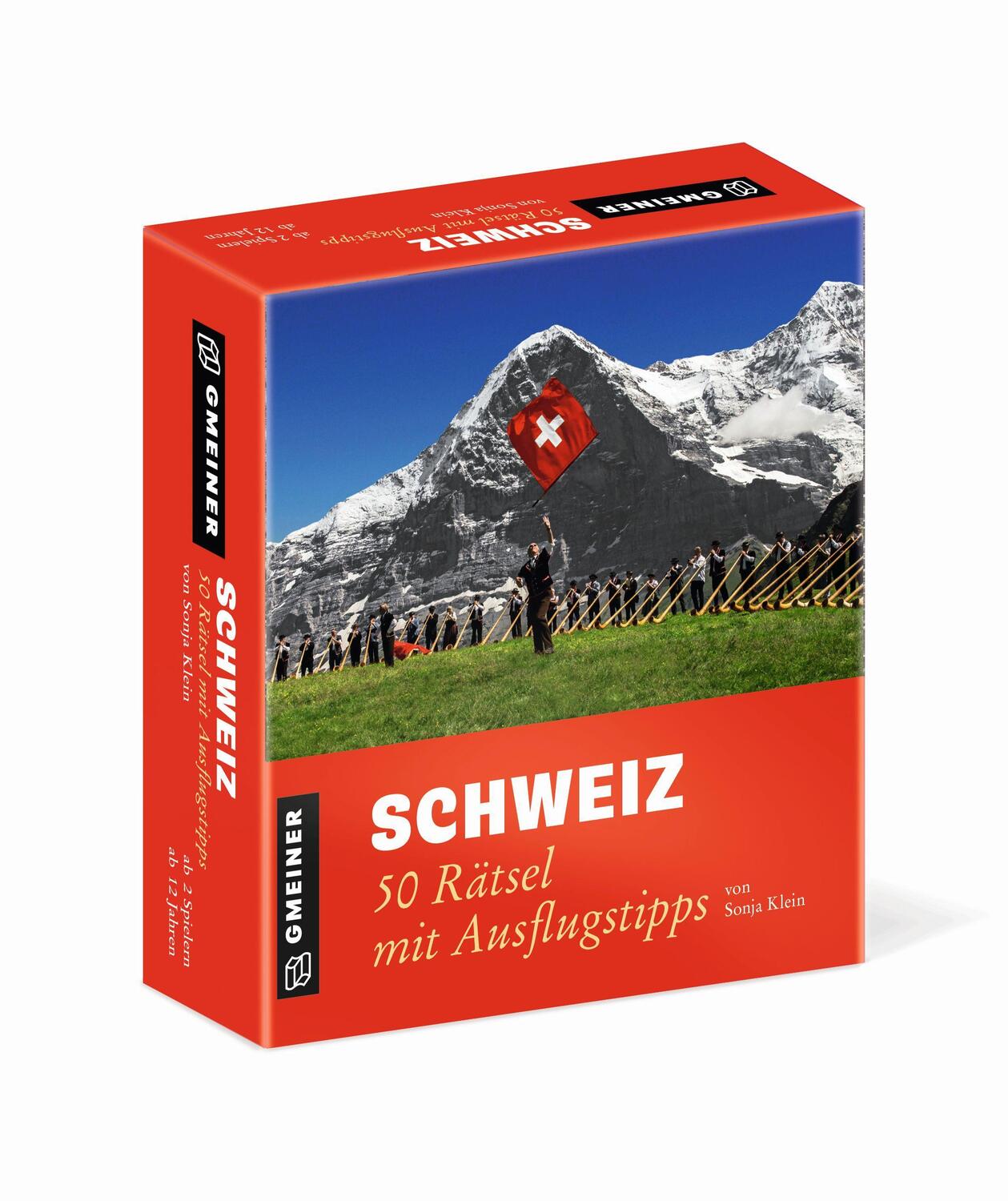Cover: 9783839228586 | Schweiz - 50 Rätsel mit Ausflugstipps | Sonja Klein | Spiel | Deutsch