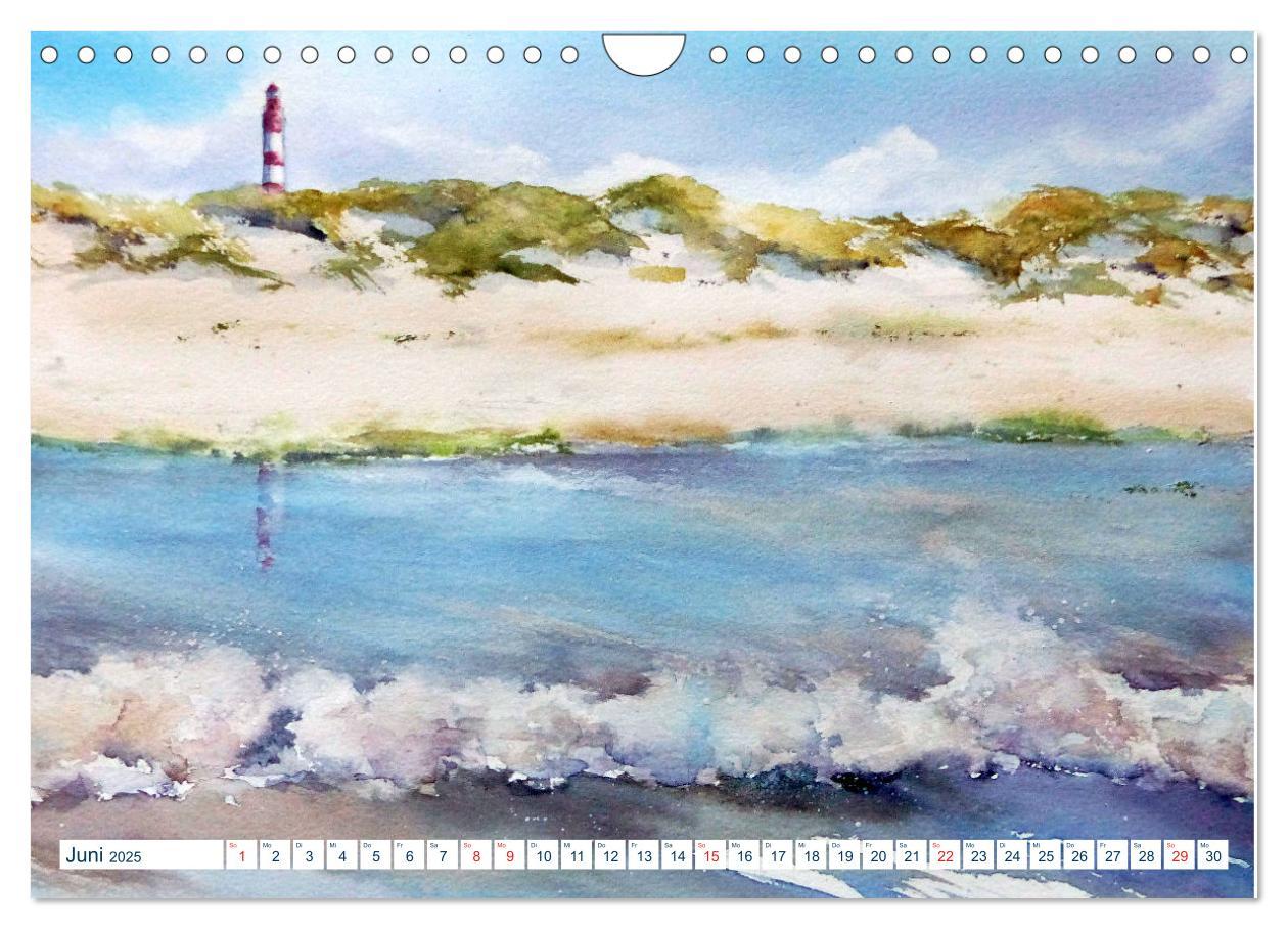 Bild: 9783435167753 | Nordseeaquarelle (Wandkalender 2025 DIN A4 quer), CALVENDO...