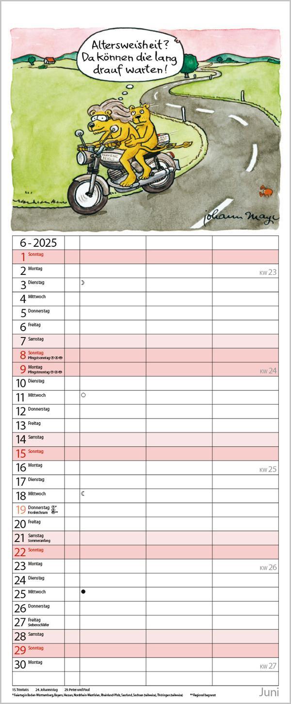 Bild: 9783731876953 | Planer für den (Un-)Ruhestand 2025 | Verlag Korsch | Kalender | 14 S.