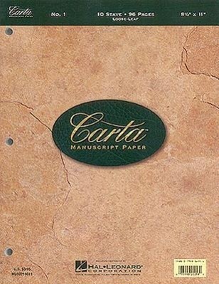 Cover: 73999222180 | Carta Manuscript Paper No. 1 - Basic | Taschenbuch | Buch | Englisch