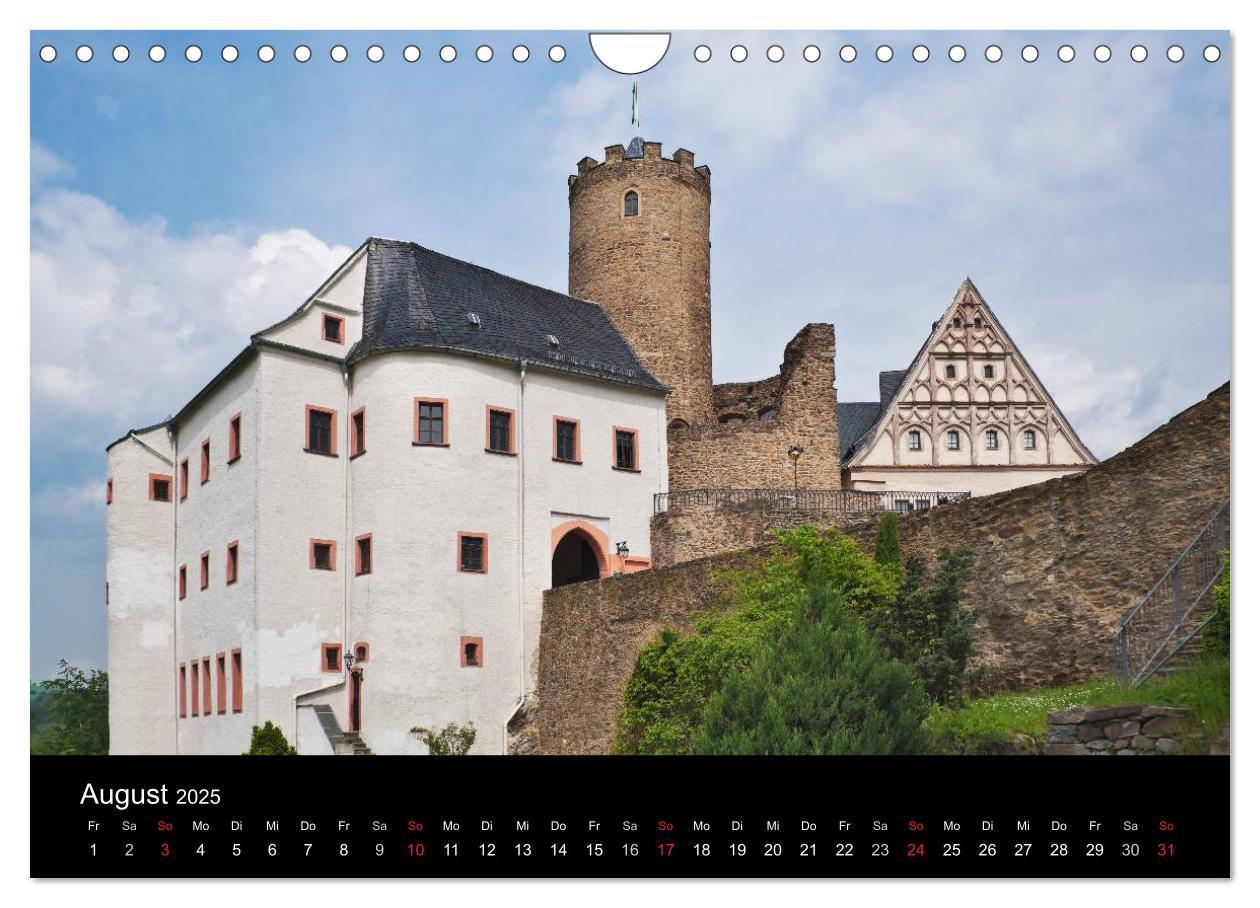 Bild: 9783435829958 | Sächsische Burgen und Schlösser (Wandkalender 2025 DIN A4 quer),...