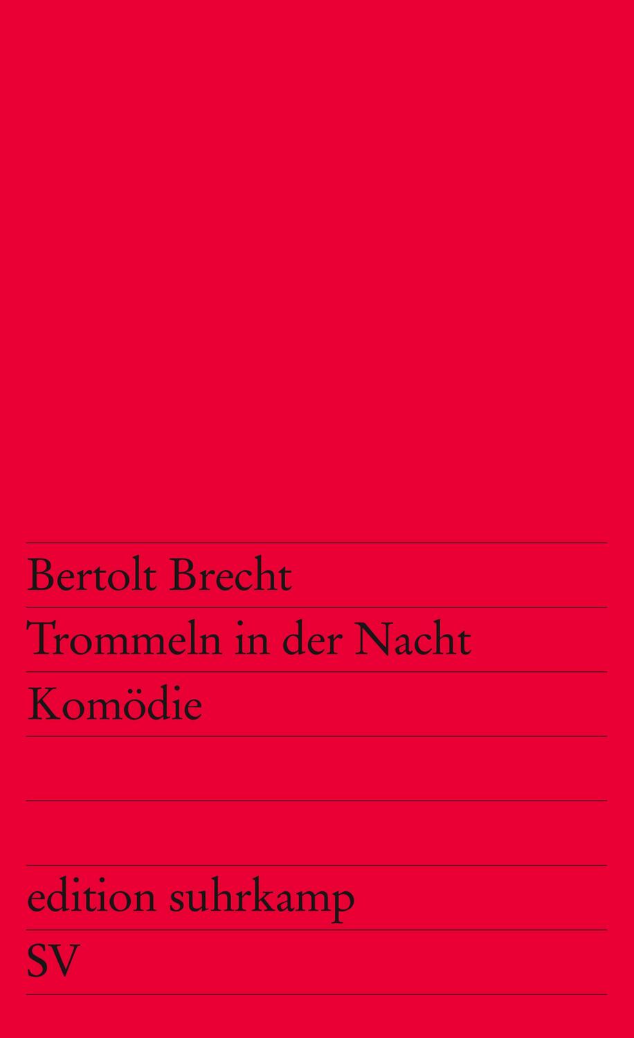Cover: 9783518104903 | Trommeln in der Nacht | Bertolt Brecht | Taschenbuch | Deutsch | 2010