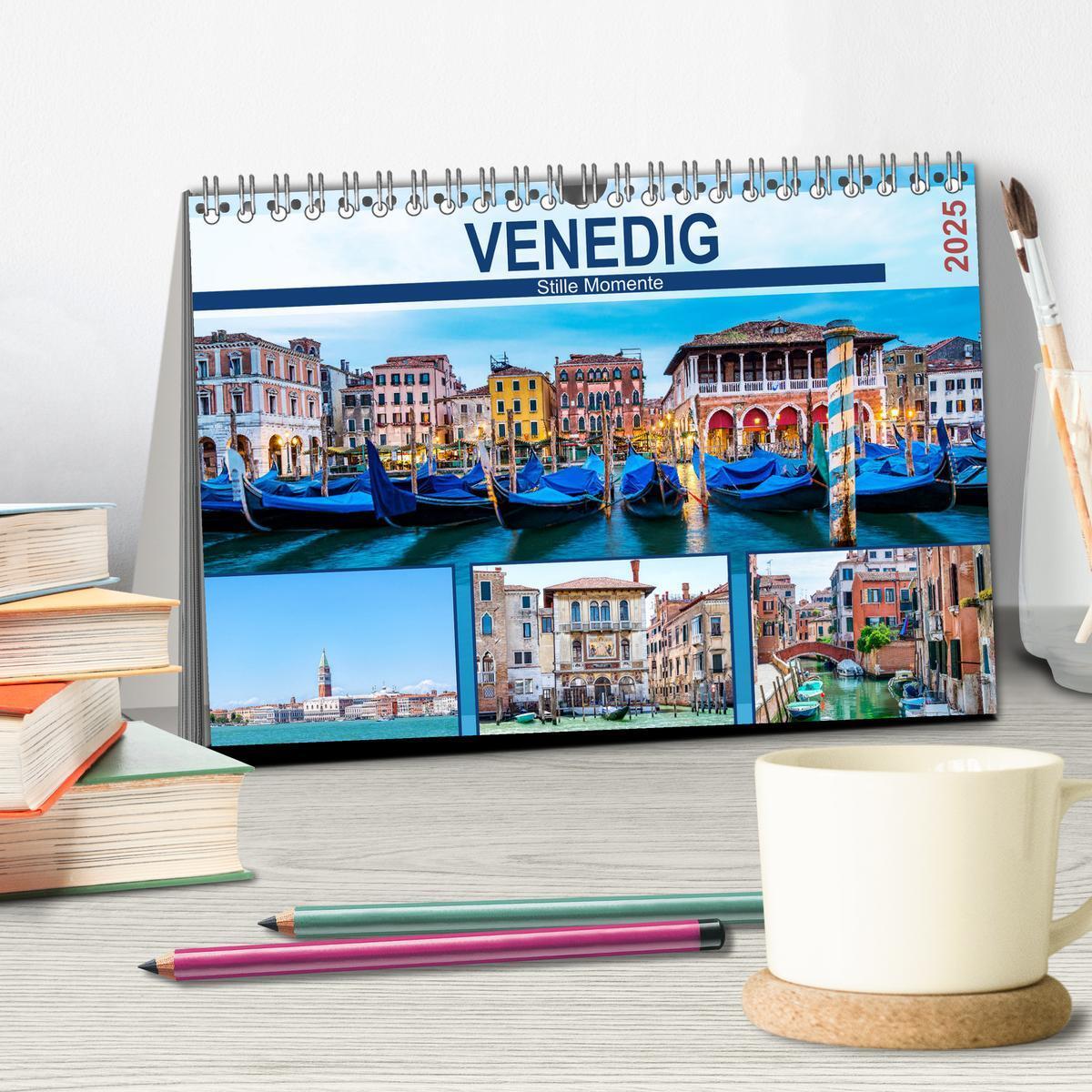 Bild: 9783435314669 | Venedig - Stille Momente (Tischkalender 2025 DIN A5 quer), CALVENDO...