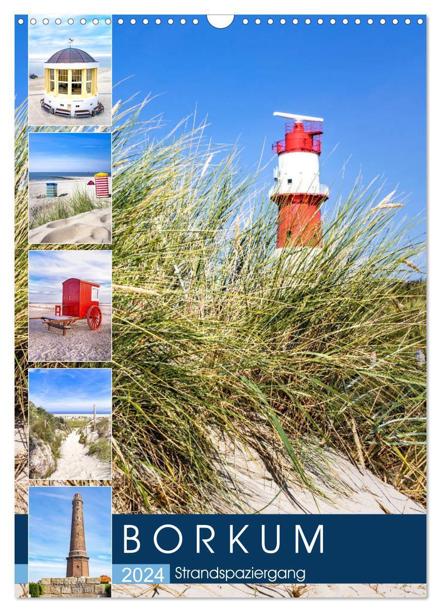 Cover: 9783675454118 | Borkum Strandspaziergang (Wandkalender 2024 DIN A3 hoch), CALVENDO...