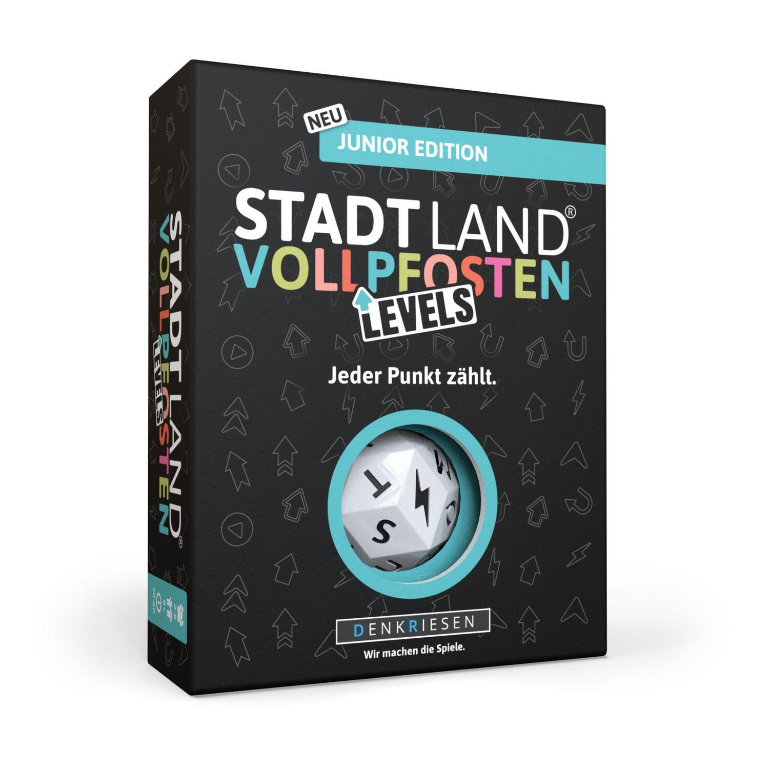 Cover: 4260528095193 | STADT LAND VOLLPFOSTEN® - Levels - JUNIOR EDITION - "Jeder Punkt...