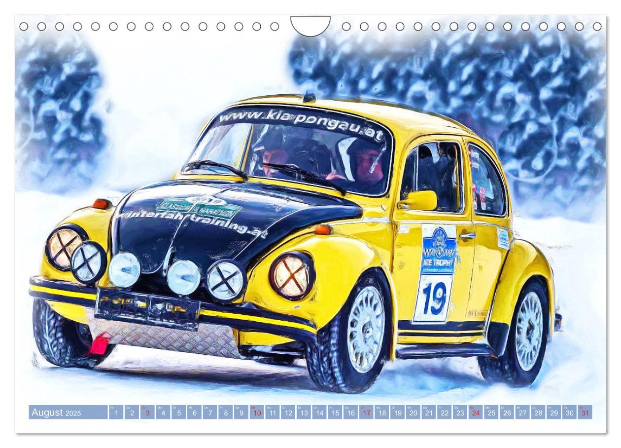 Bild: 9783435233762 | Rallye-Klassiker auf Eis (Wandkalender 2025 DIN A4 quer), CALVENDO...