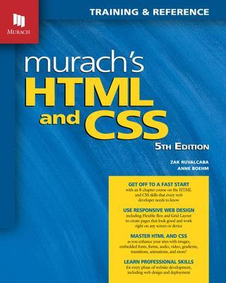 Cover: 9781943872862 | Murach's HTML and CSS (5th Edition) | Anne Boehm (u. a.) | Taschenbuch