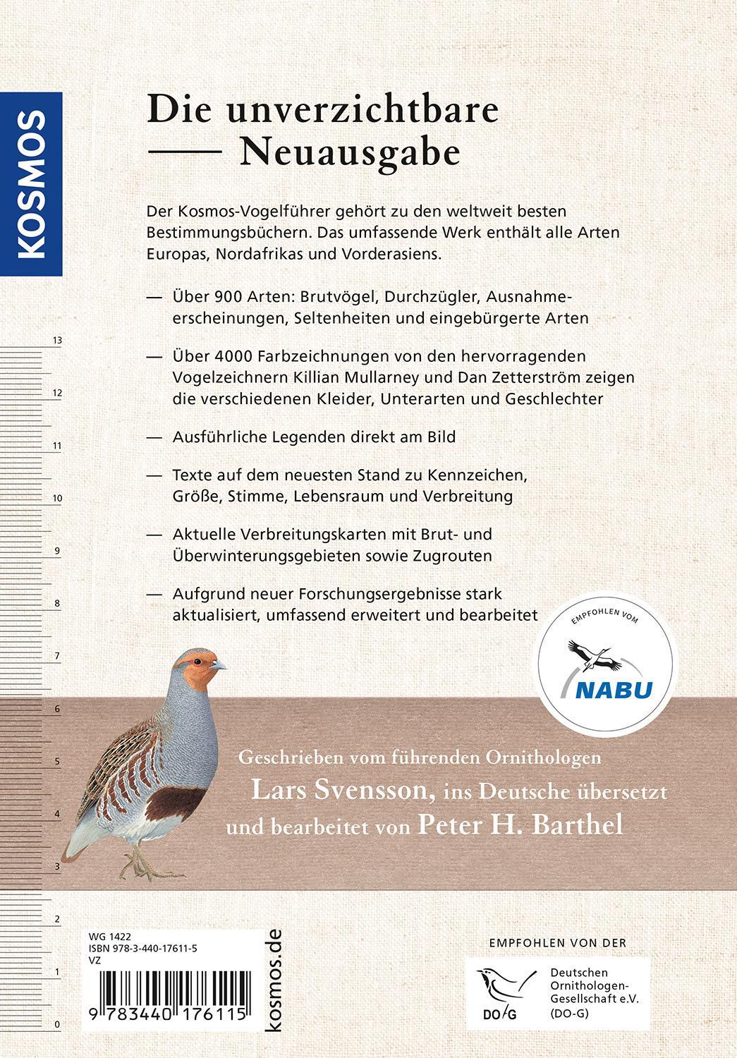Rückseite: 9783440176115 | Der Kosmos Vogelführer | Lars Svensson (u. a.) | Buch | 480 S. | 2023