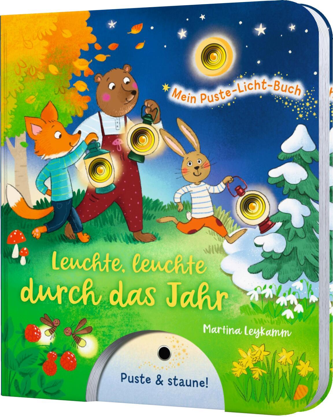 Cover: 9783480237425 | Mein Puste-Licht-Buch: Leuchte, leuchte durch das Jahr | Sylvia Tress