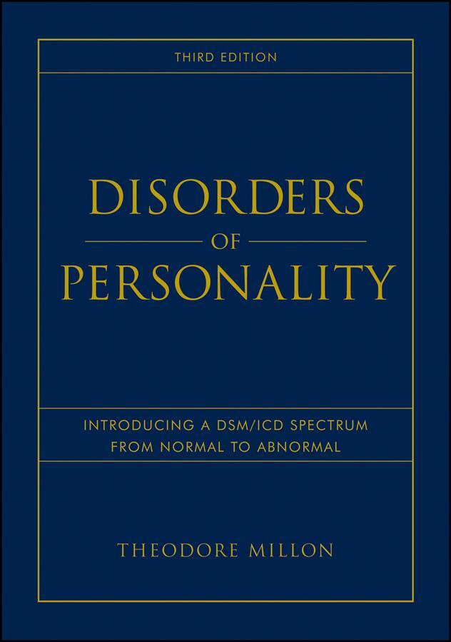 Cover: 9780470040935 | Disorders of Personality | Theodore Millon | Buch | 1136 S. | Englisch