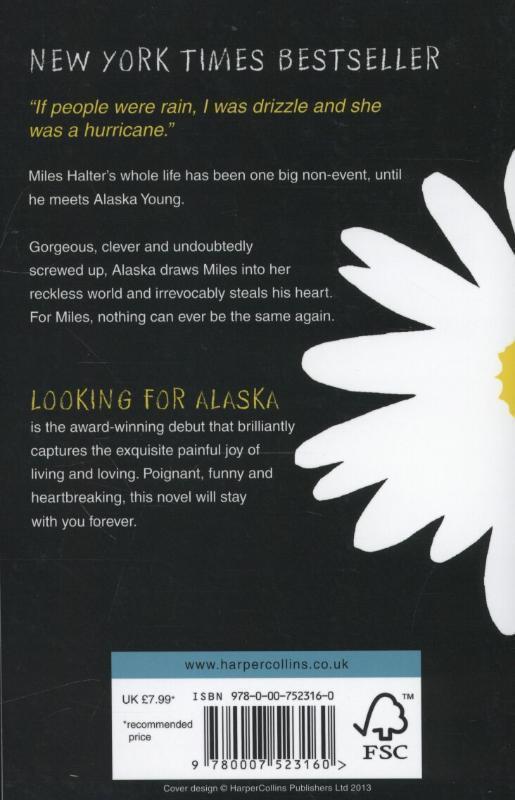 Rückseite: 9780007523160 | Looking for Alaska | John Green | Taschenbuch | Englisch | 2013
