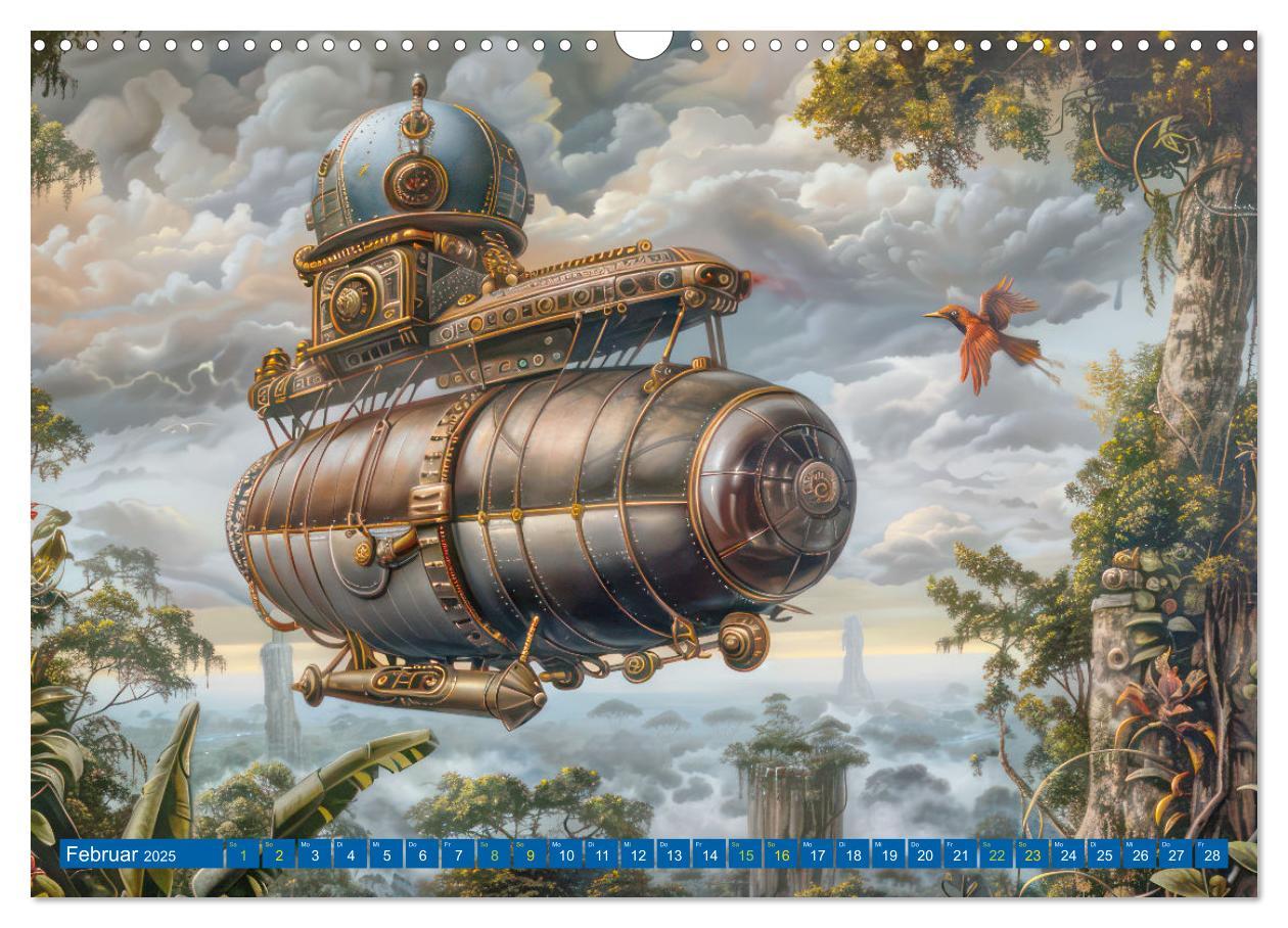 Bild: 9783383807633 | Steampunk Luftschiffe mit einer surrealen Note (Wandkalender 2025...