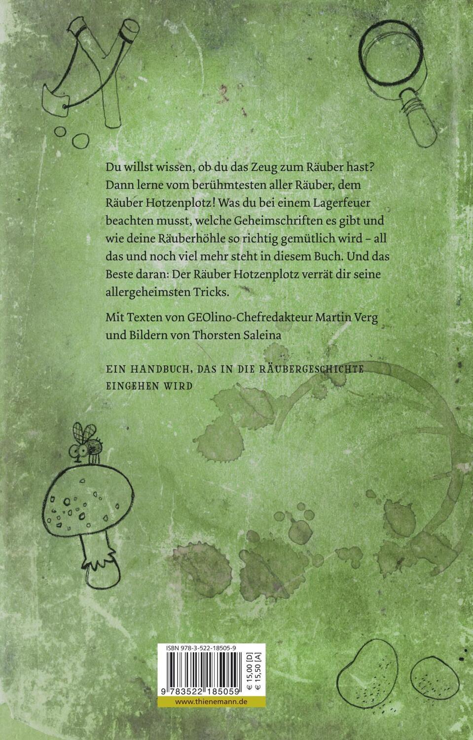 Rückseite: 9783522185059 | Das streng geheime Räuberhandbuch | Martin Verg | Buch | 152 S. | 2018