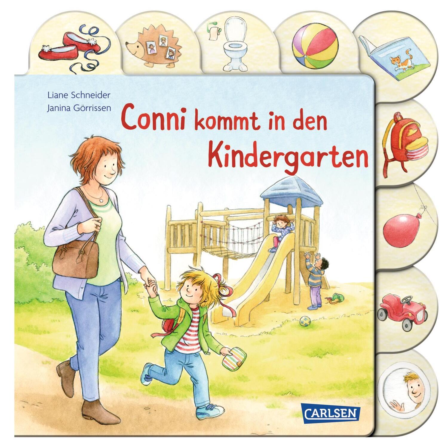 Cover: 9783551173102 | Conni-Pappbilderbuch: Conni kommt in den Kindergarten | Schneider