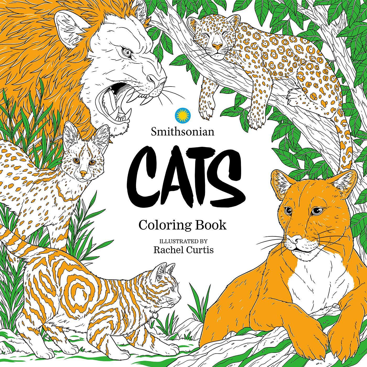 Cover: 9798887240664 | Cats: A Smithsonian Coloring Book | Smithsonian Institute | Buch