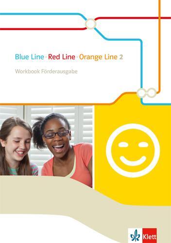 Cover: 9783125489127 | Blue Line - Red Line - Orange Line 6. Klasse. Workbook Förderausgabe