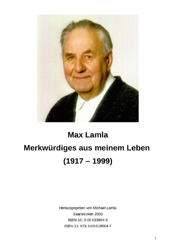 Cover: 9783741881114 | Merkwürdiges aus meinem Leben (1917-1999) | Michael-Hubert Lamla