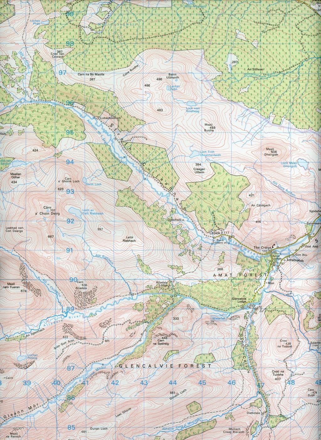 Bild: 9780319261187 | Beinn Dearg &amp; Loch Broom, Ben Wyvis | Ordnance Survey | (Land-)Karte