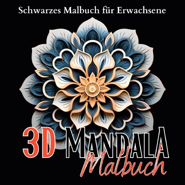 Cover: 9783757561956 | Schwarzes "3D Malbuch für Erwachsene". | Lucy´s Schwarze Malbücher