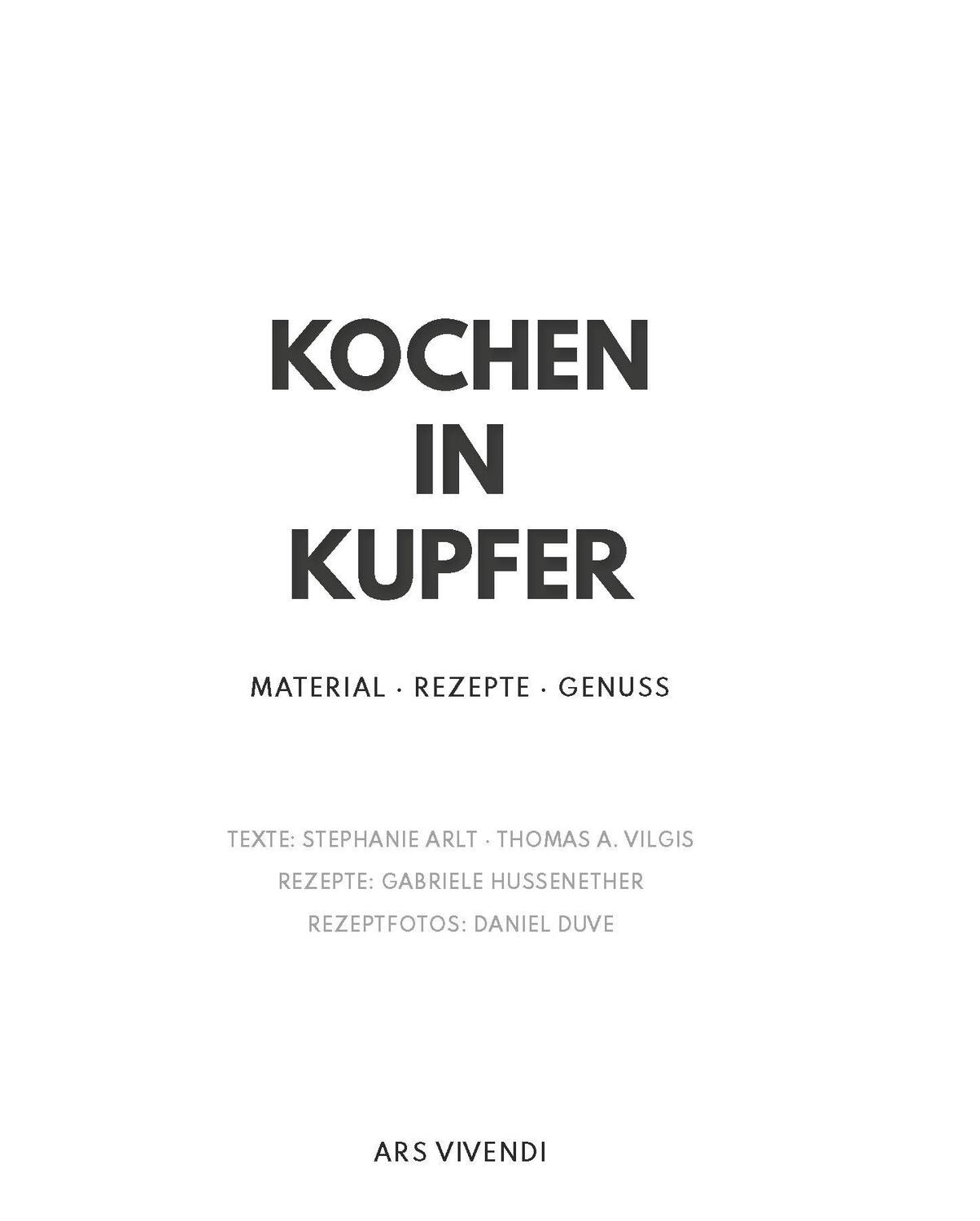 Bild: 9783747200902 | Kochen in Kupfer - Silber GAD 2021 - Swiss Gourmet Book Award Gold...