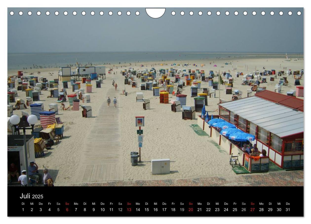 Bild: 9783435817979 | Nordseeinsel Borkum (Wandkalender 2025 DIN A4 quer), CALVENDO...