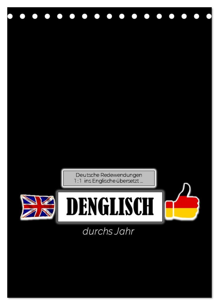 Cover: 9783435879144 | DENGLISCH durchs Jahr (Tischkalender 2025 DIN A5 hoch), CALVENDO...