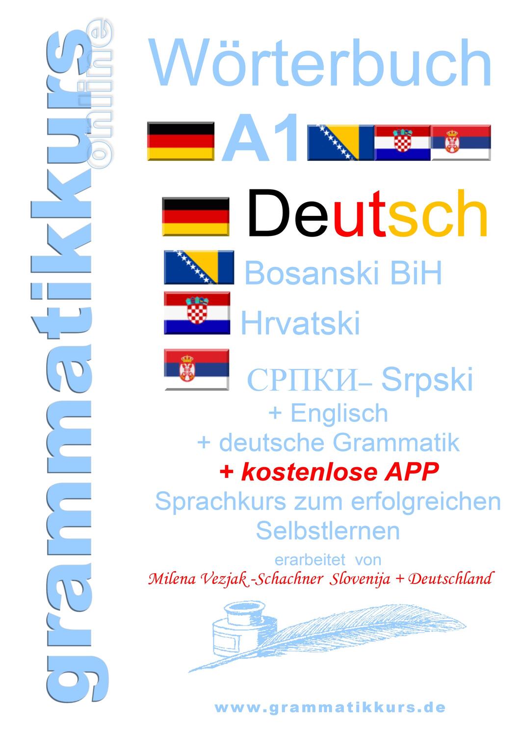 Cover: 9783732232864 | Wörterbuch Deutsch-Englisch-Kroatisch-Bosnisch-Serbisch Niveau A1