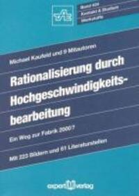 Cover: 9783816908920 | Rationalisierung durch Hochgeschwindigkeitbearbeitung | Kaufeld | Buch