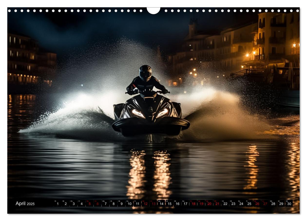 Bild: 9783383909238 | Jetski Power (Wandkalender 2025 DIN A3 quer), CALVENDO Monatskalender