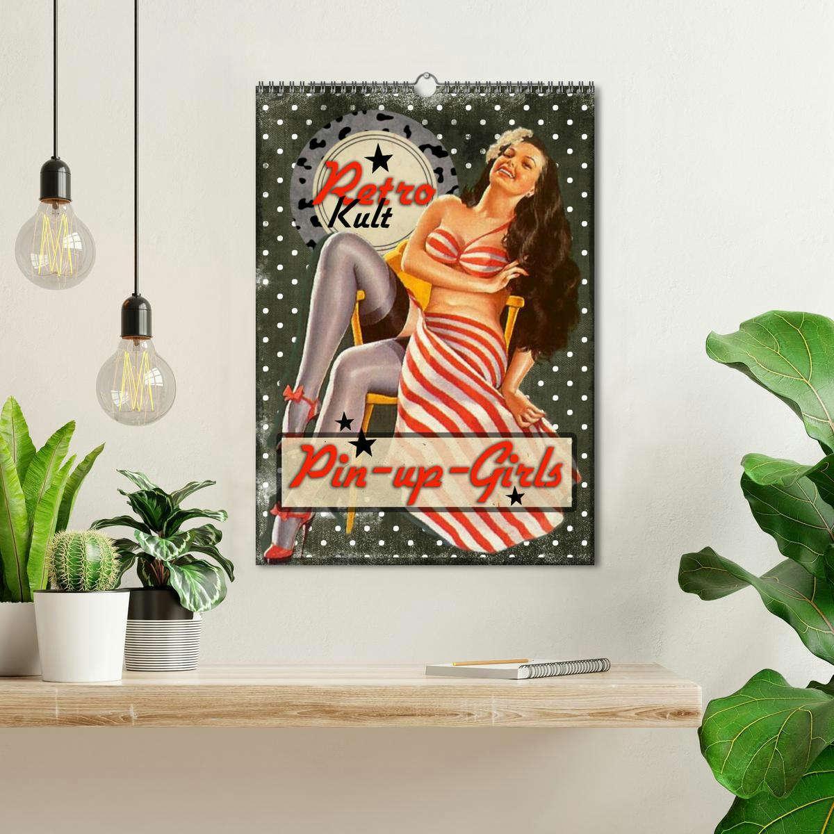 Bild: 9783435909841 | Retro Kult Pin-up-Girls (Wandkalender 2025 DIN A3 hoch), CALVENDO...