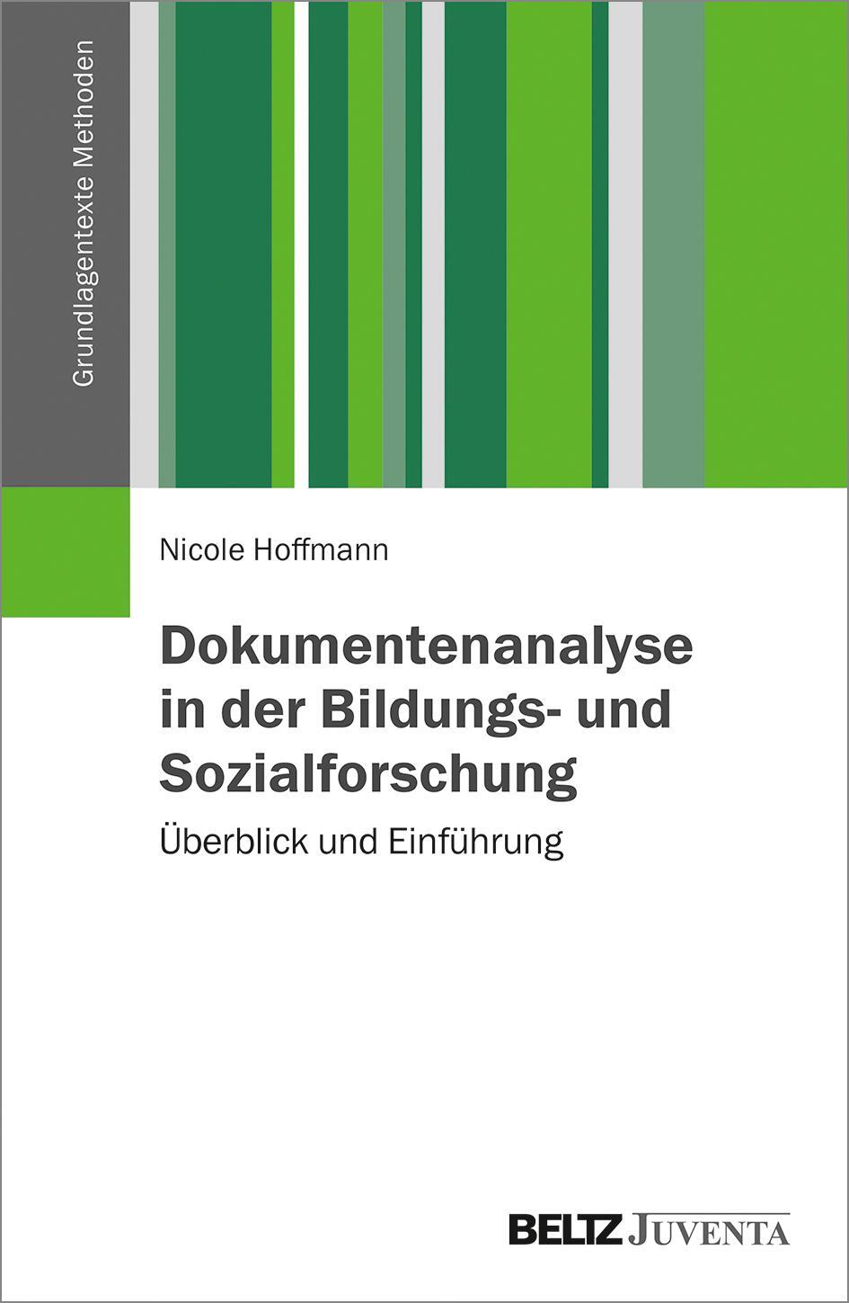 Cover: 9783779938002 | Dokumentenanalyse in der Bildungs- und Sozialforschung | Hoffmann