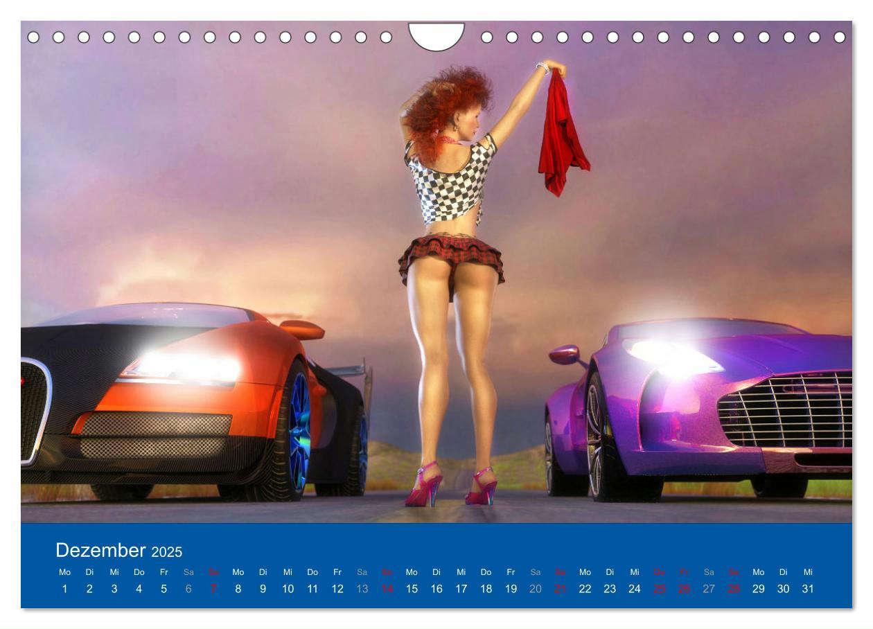 Bild: 9783435064403 | Freche Frauen und heiße Kisten (Wandkalender 2025 DIN A4 quer),...