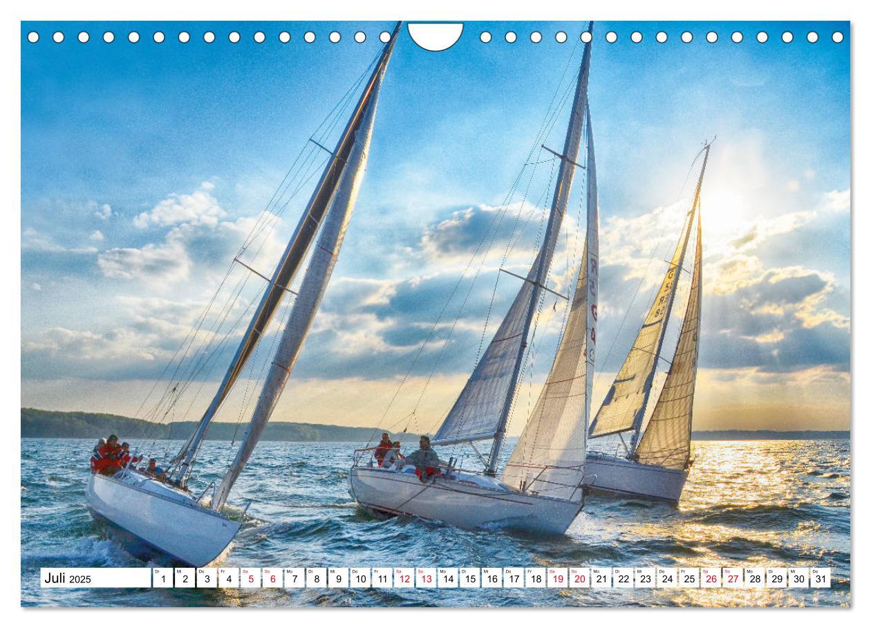 Bild: 9783435322992 | Leidenschaft Segeln (Wandkalender 2025 DIN A4 quer), CALVENDO...