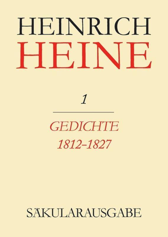 Cover: 9783050013916 | Gedichte 1812-1827 | Hans Böhm | Buch | Band 1 | 272 S. | Deutsch