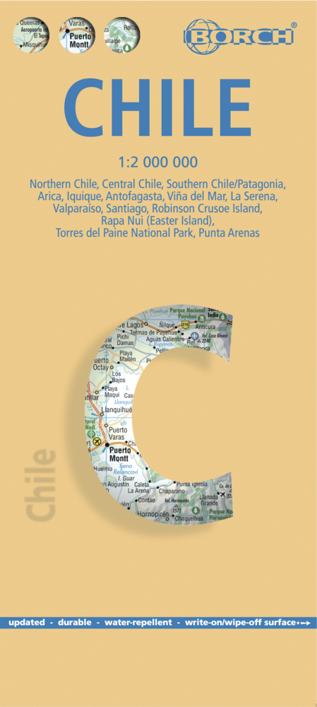 Cover: 9783866093959 | Borch Map Chile | (Land-)Karte | Mehrfarbendruck. Gefalzt | Spanisch