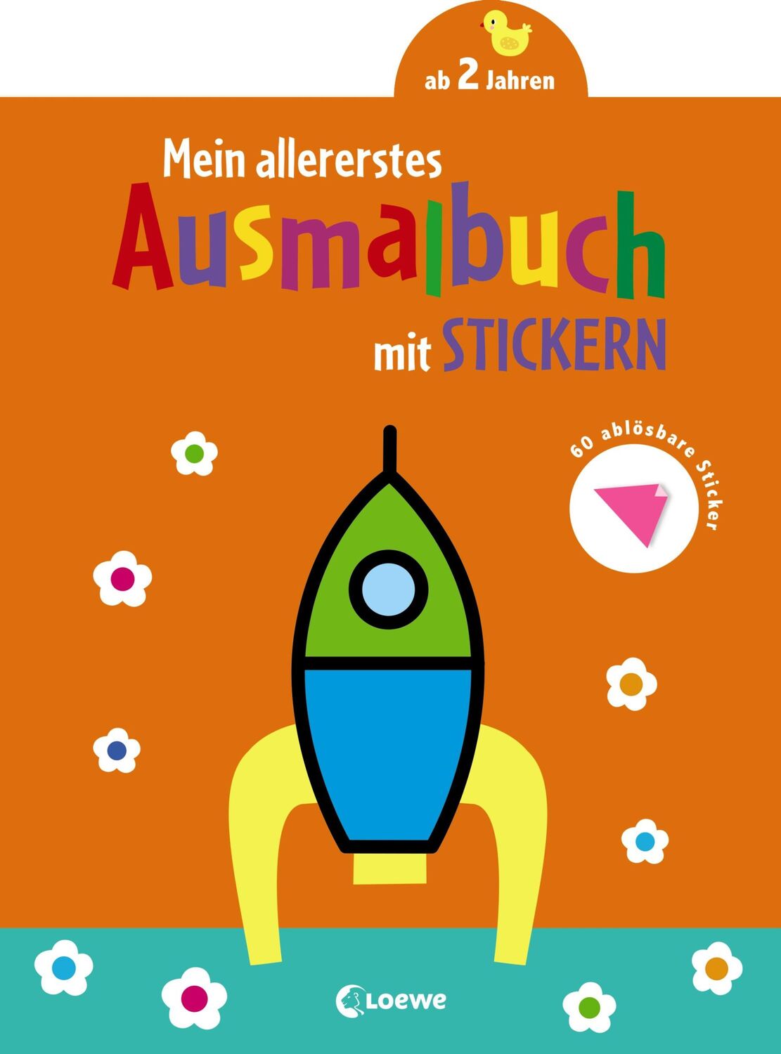 Cover: 9783743210271 | Mein allererstes Ausmalbuch mit Stickern (Rakete) | Loewe Kreativ