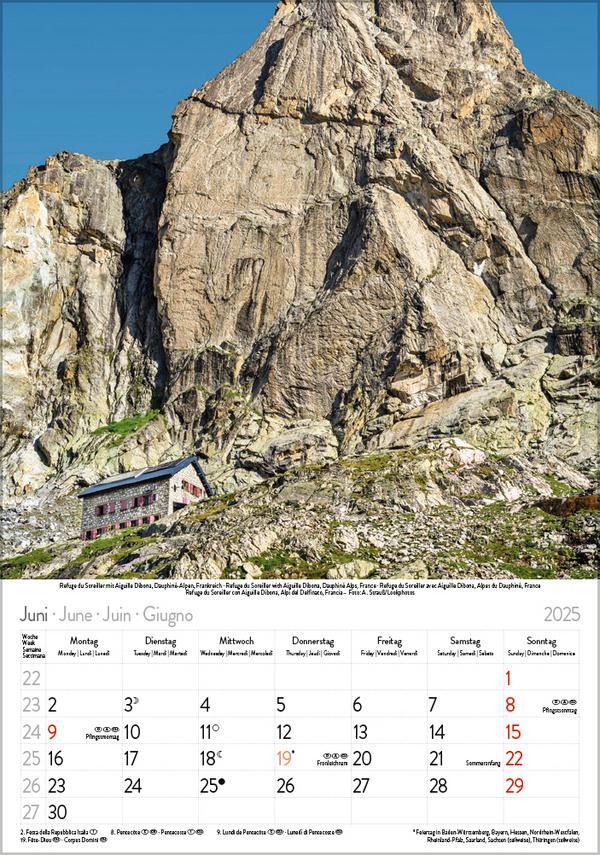 Bild: 9783731876113 | Die Alpen 2025 | Verlag Korsch | Kalender | Spiralbindung | 13 S.