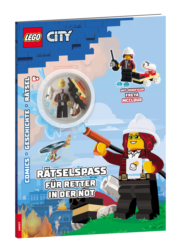 Cover: 9783960805830 | LEGO® City- Rätselspaß für Retter in der Not, m. 1 Beilage | Buch