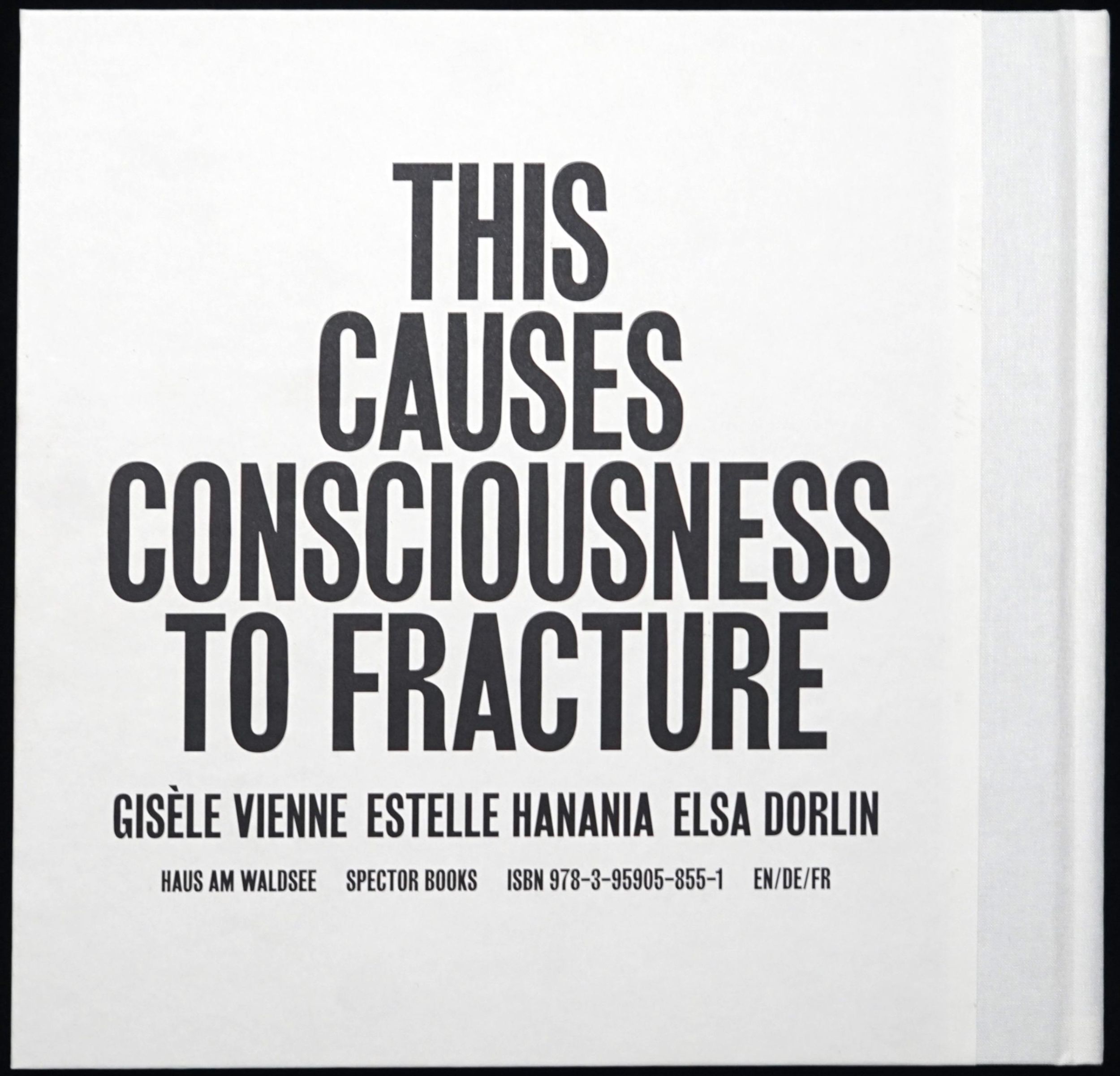 Rückseite: 9783959058551 | Estelle Hanania / Gisèle Vienne: This Causes Consciousness to Fracture