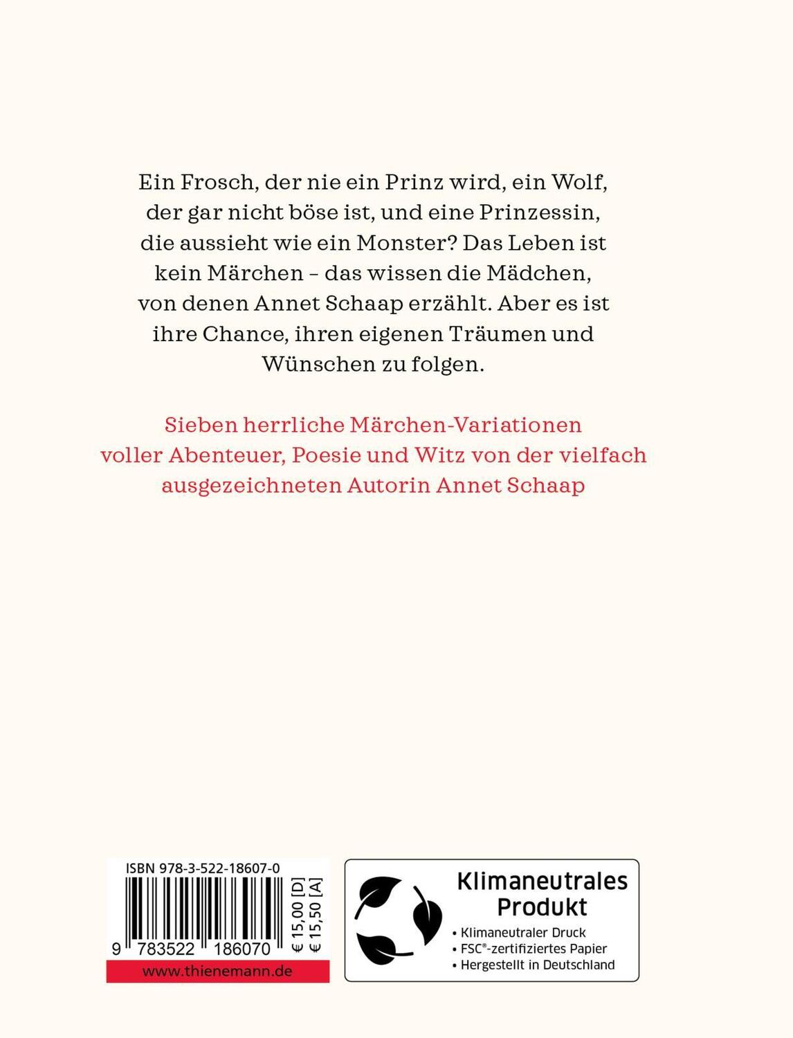 Rückseite: 9783522186070 | Mädchen | Annet Schaap | Buch | 256 S. | Deutsch | 2022 | Thienemann