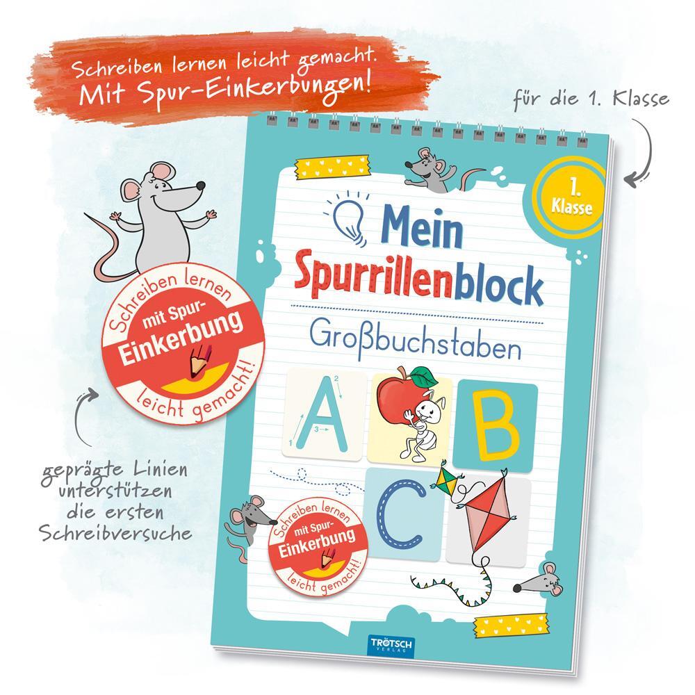 Bild: 9783965523470 | Trötsch Mein Spurrillenblock Großbuchstaben Übungsbuch | KG | Buch