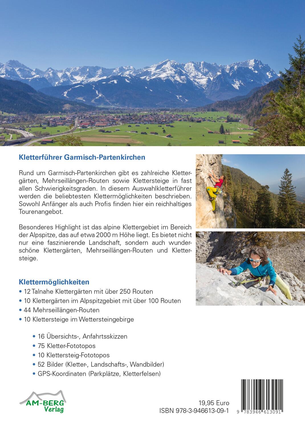 Rückseite: 9783946613091 | Kletterführer Garmisch-Partenkirchen | Günter Durner | Taschenbuch