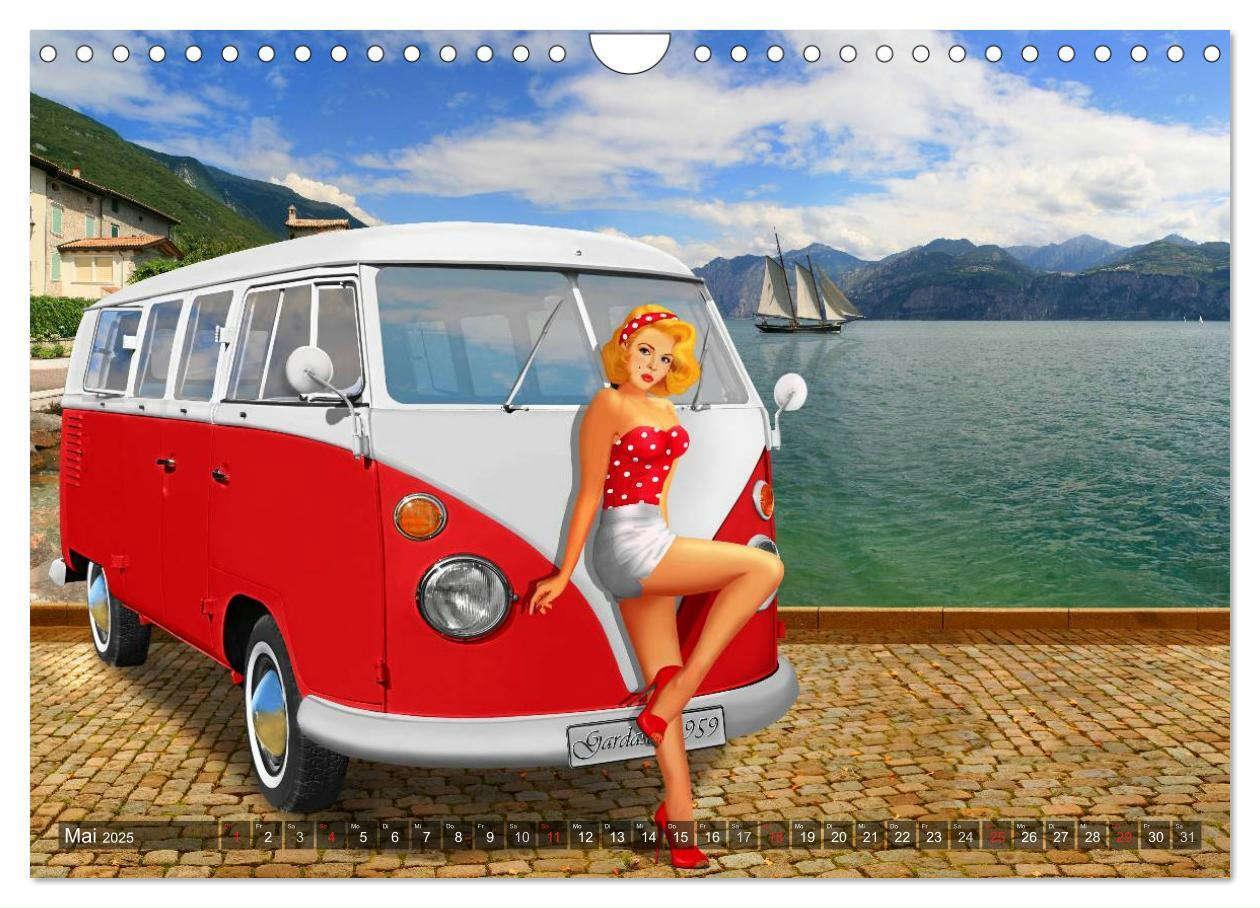 Bild: 9783435473793 | Oldtimer und Pin-Up Girls by Mausopardia (Wandkalender 2025 DIN A4...